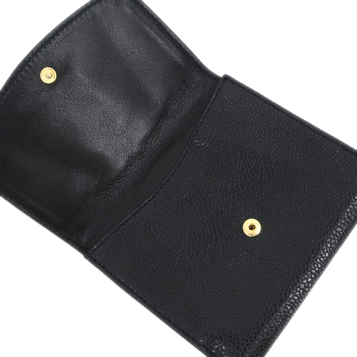 Chanel 1996-1997 Black Caviar Bifold Wallet