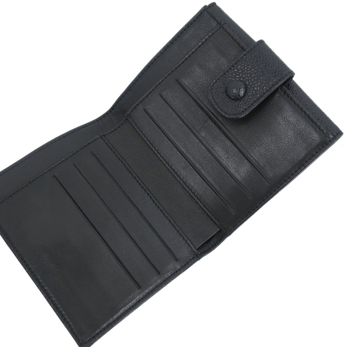 Chanel 1996-1997 Black Caviar Bifold Wallet
