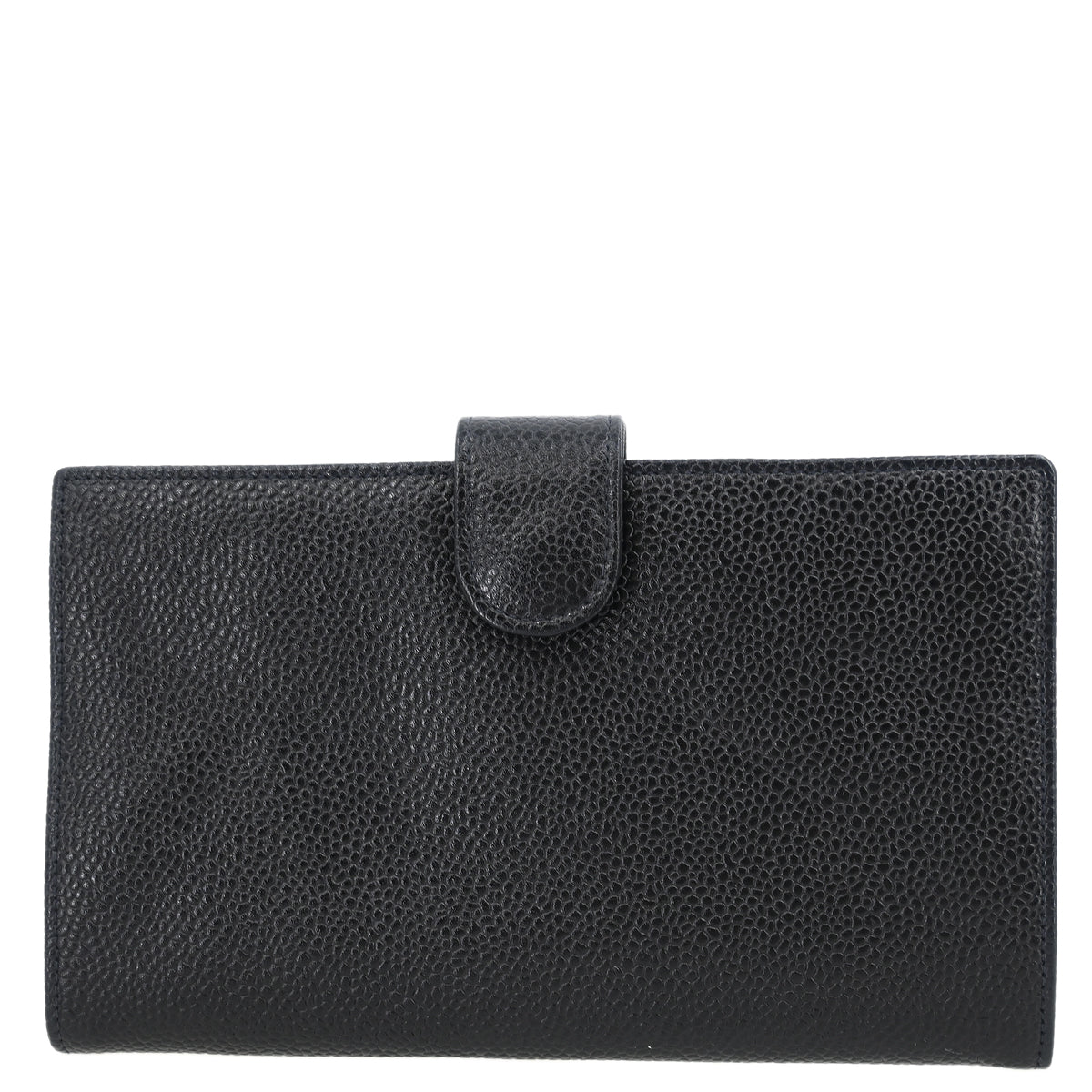 Chanel 1996-1997 Black Caviar Long Bifold Wallet