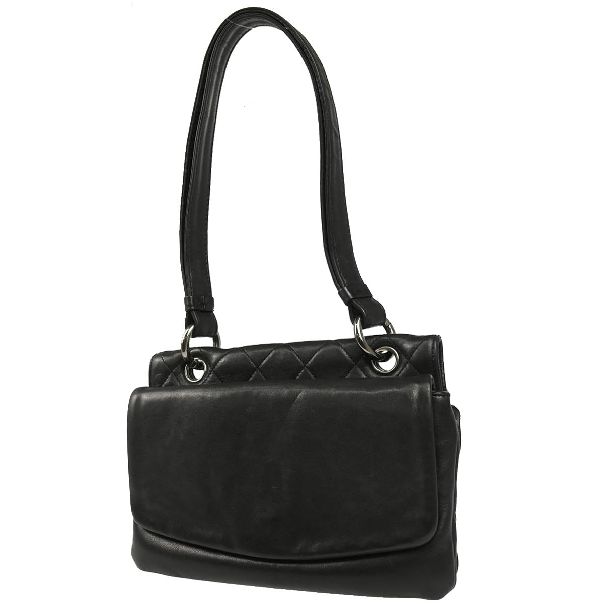 Chanel 2006-2008 Black Lambskin Shoulder Bag