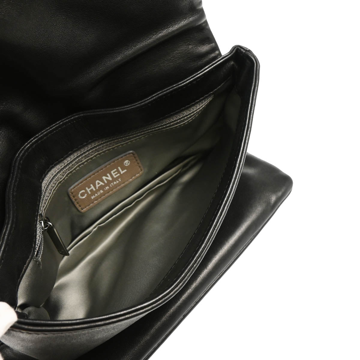 Chanel 2006-2008 Black Lambskin Shoulder Bag