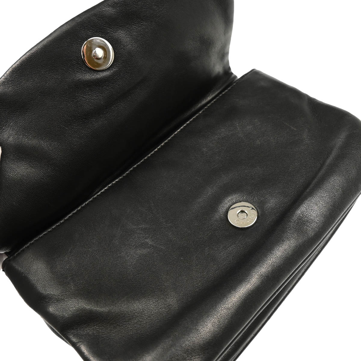 Chanel 2006-2008 Black Lambskin Shoulder Bag