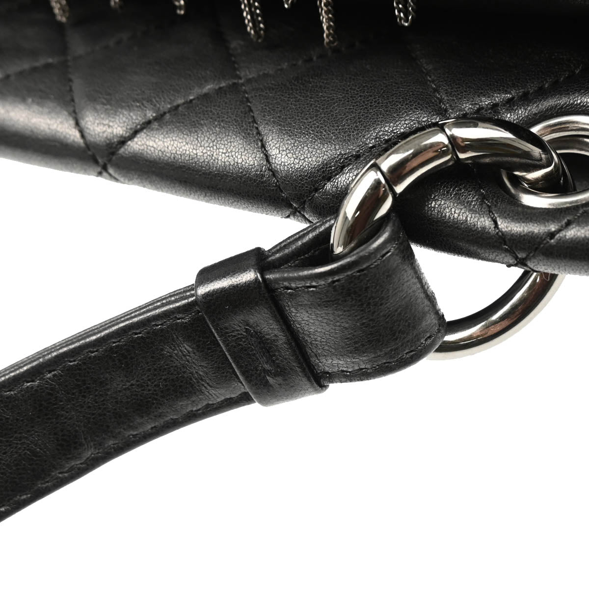 Chanel 2006-2008 Black Lambskin Shoulder Bag