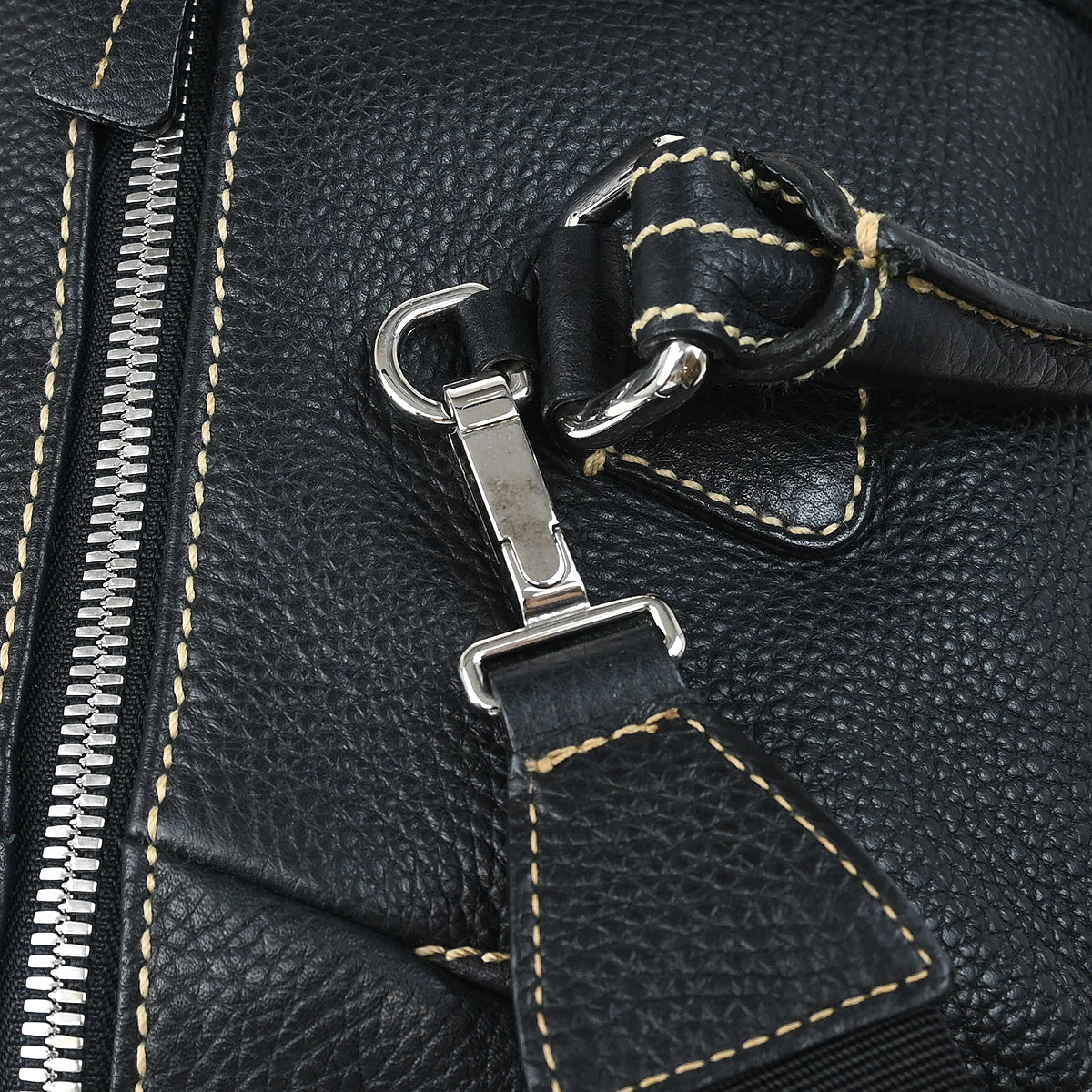 Chanel 2003-2004 Black Calfskin 2way Duffle Handbag
