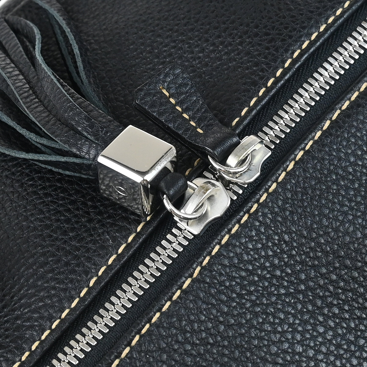 Chanel 2003-2004 Black Calfskin 2way Duffle Handbag