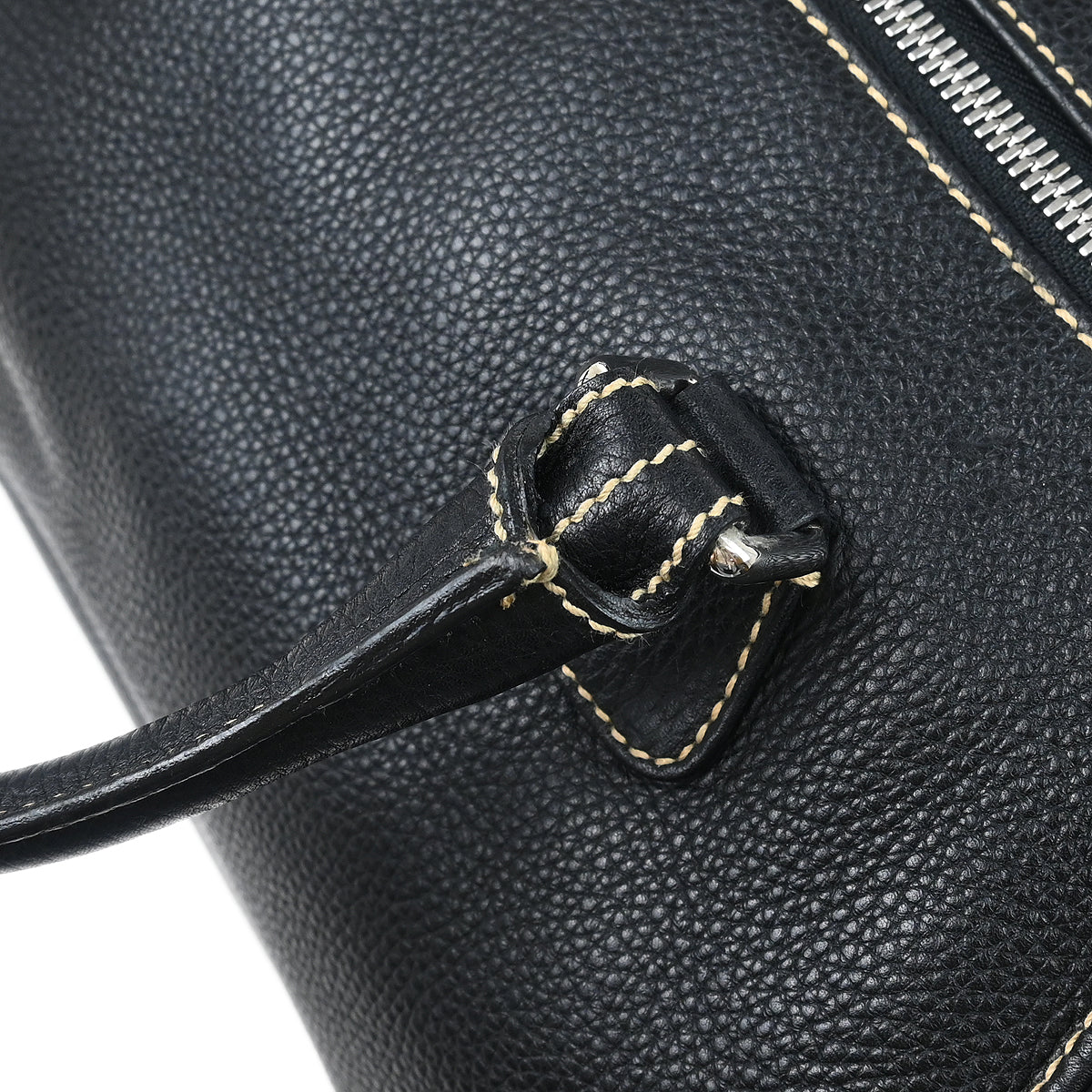 Chanel 2003-2004 Black Calfskin 2way Duffle Handbag