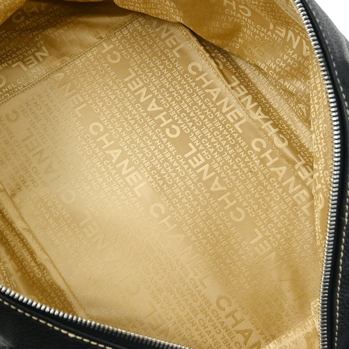 Chanel 2003-2004 Black Calfskin 2way Duffle Handbag