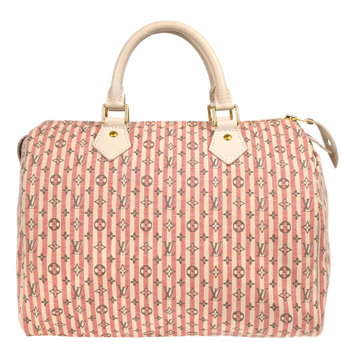 Louis Vuitton 2007 Rouge Monogram Mini Lin Croisette Speedy 30 M95501