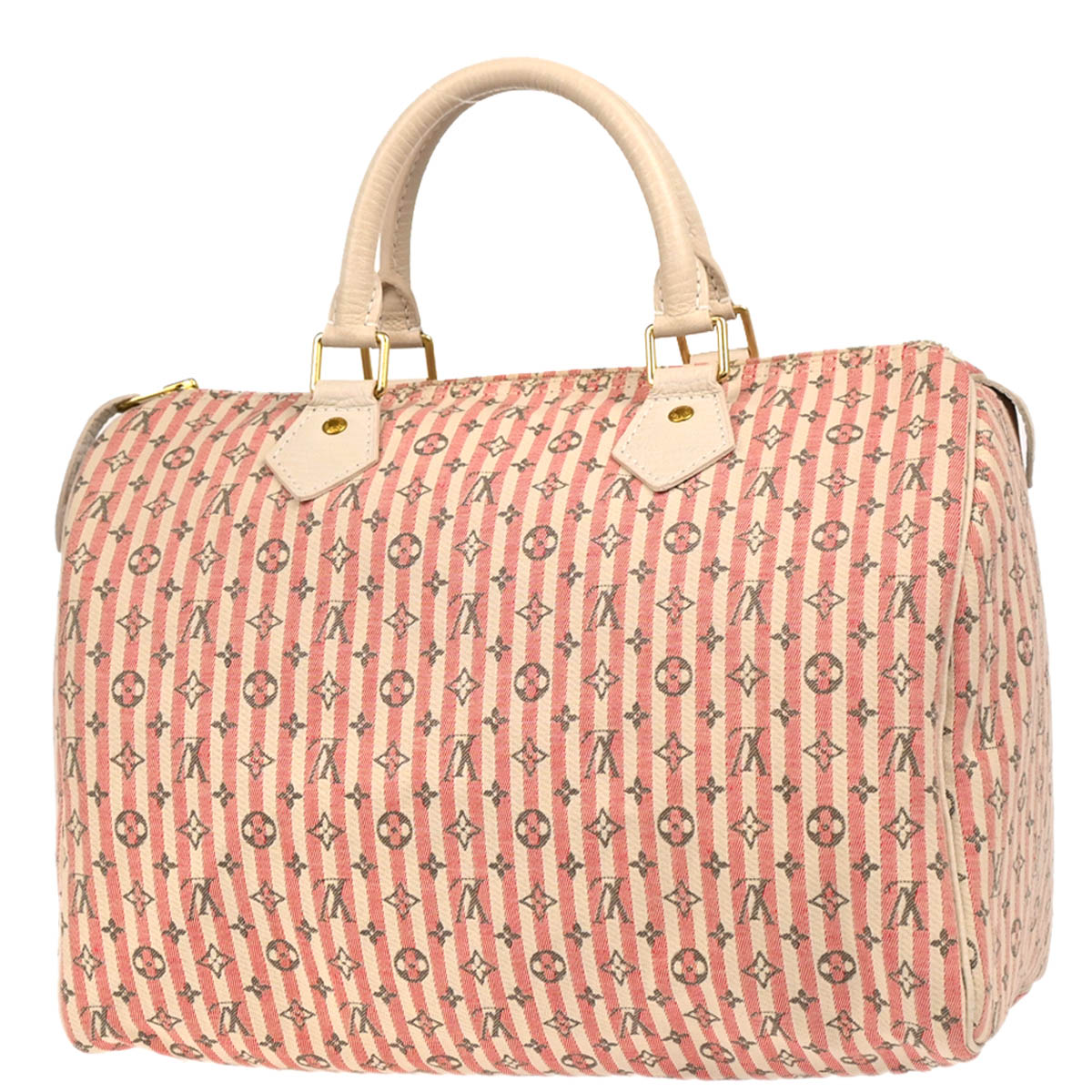 Louis Vuitton 2007 Rouge Monogram Mini Lin Croisette Speedy 30 M95501