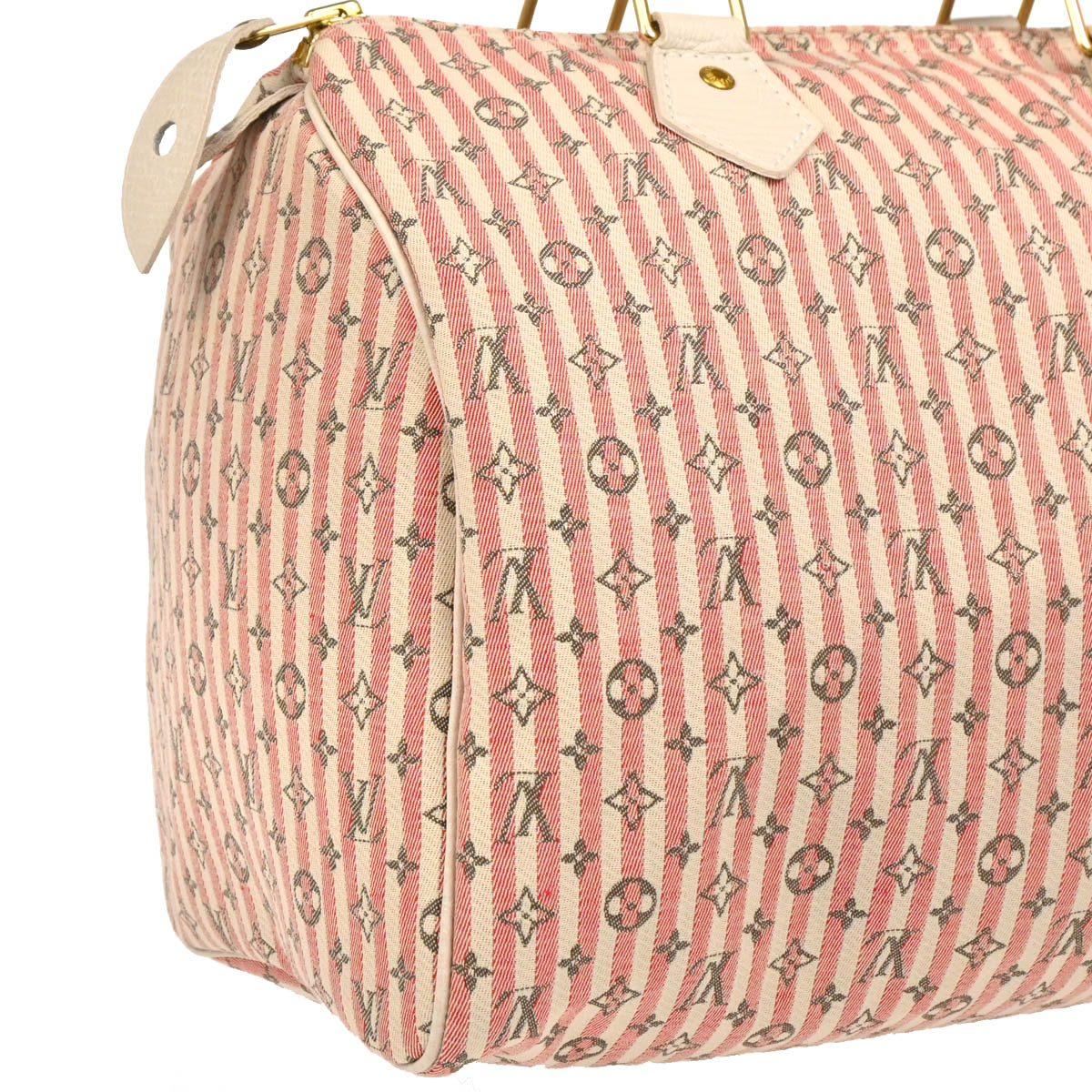 Louis Vuitton 2007 Rouge Monogram Mini Lin Croisette Speedy 30 M95501