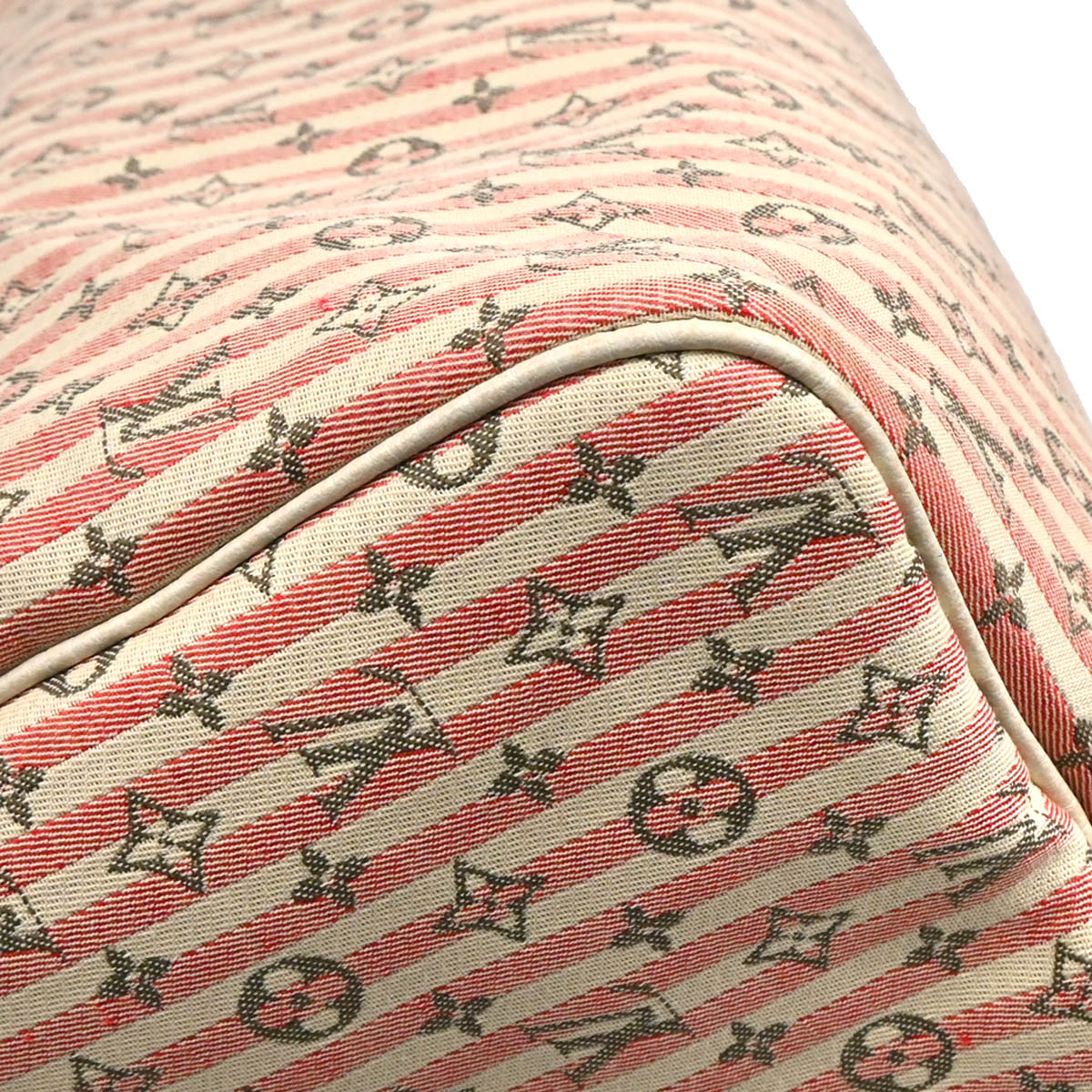 Louis Vuitton 2007 Rouge Monogram Mini Lin Croisette Speedy 30 M95501