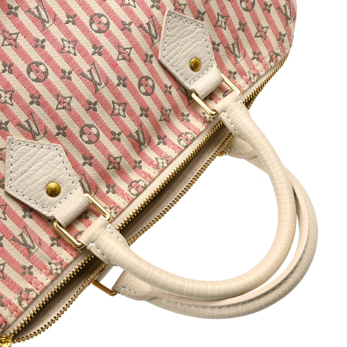 Louis Vuitton 2007 Rouge Monogram Mini Lin Croisette Speedy 30 M95501