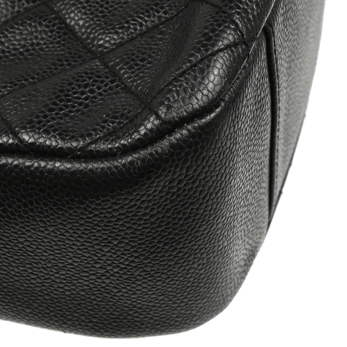 Chanel 2002-2003 Black Caviar Shoulder Bag