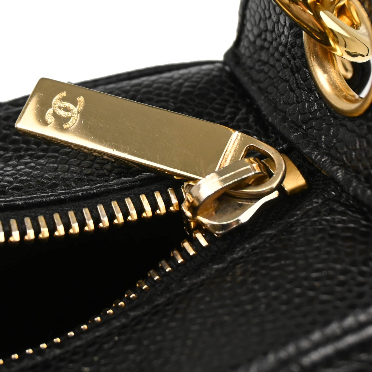 Chanel 2002-2003 Black Caviar Shoulder Bag