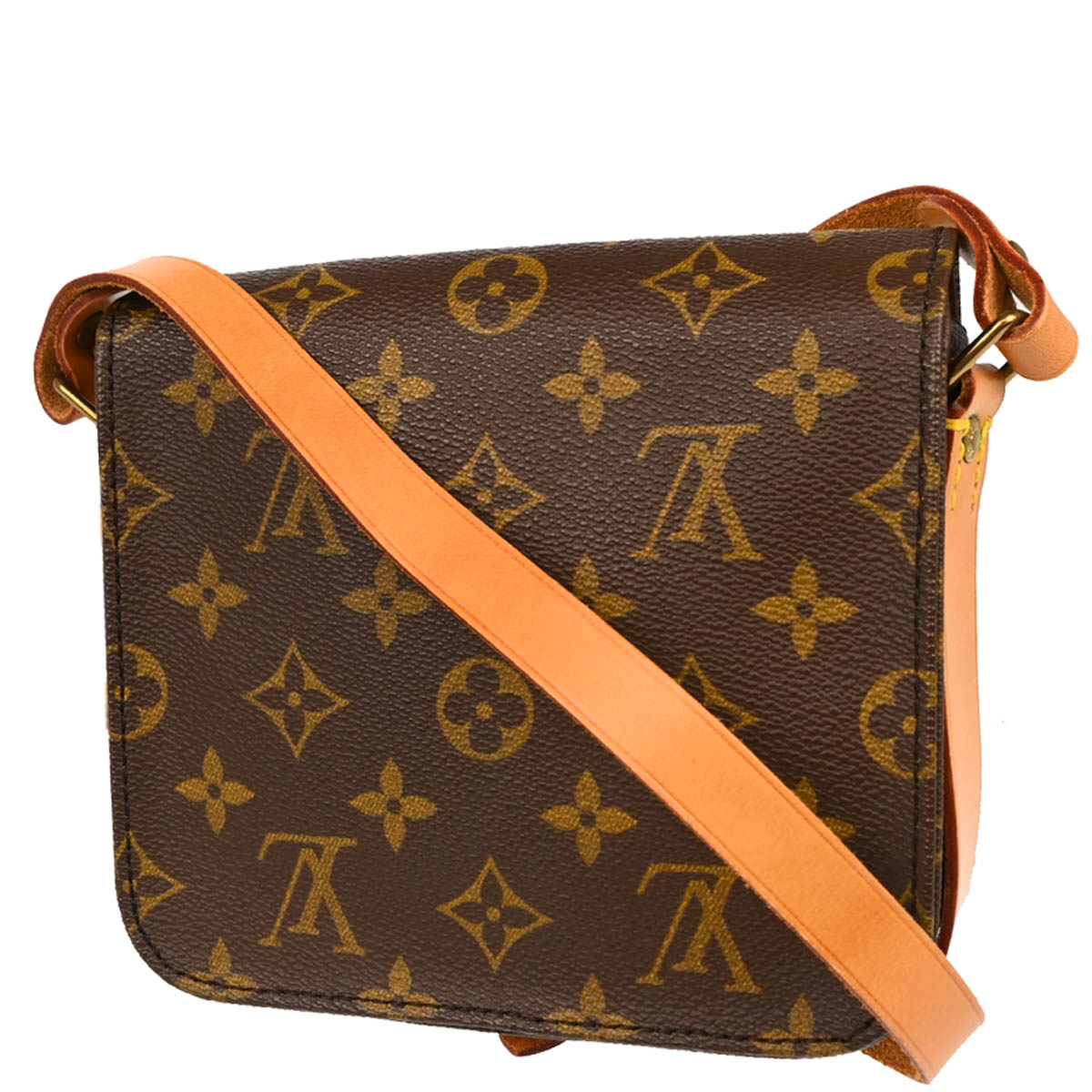 Louis Vuitton 1993 Monogram Cartouchiere PM Shoulder Bag M51254