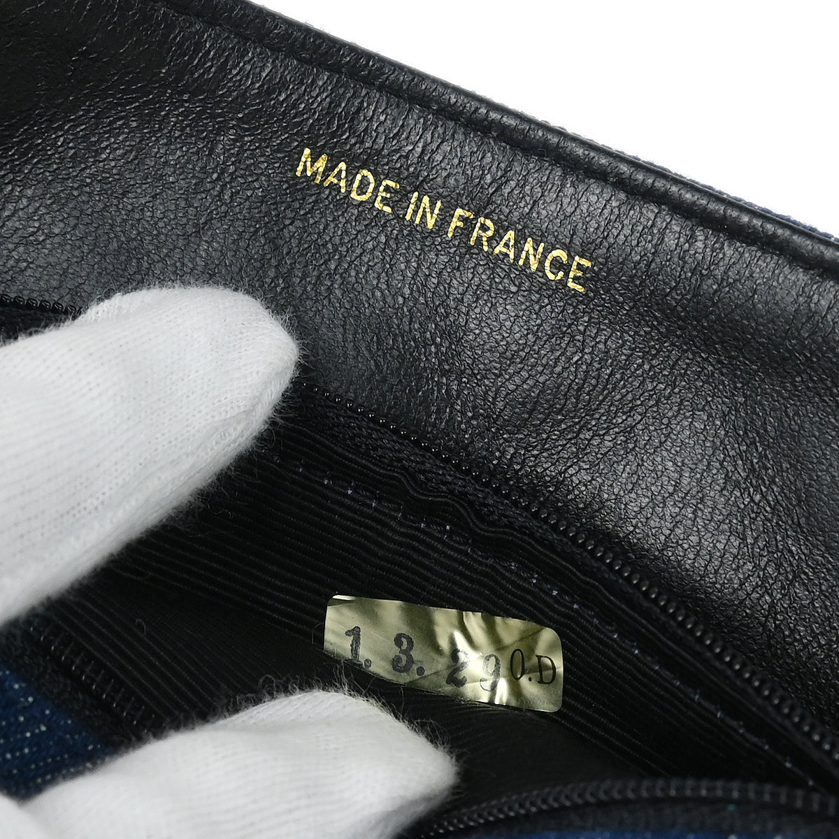 Chanel 1989-1991 Blue Denim Mini Classic Square Flap Shoulder Bag 17