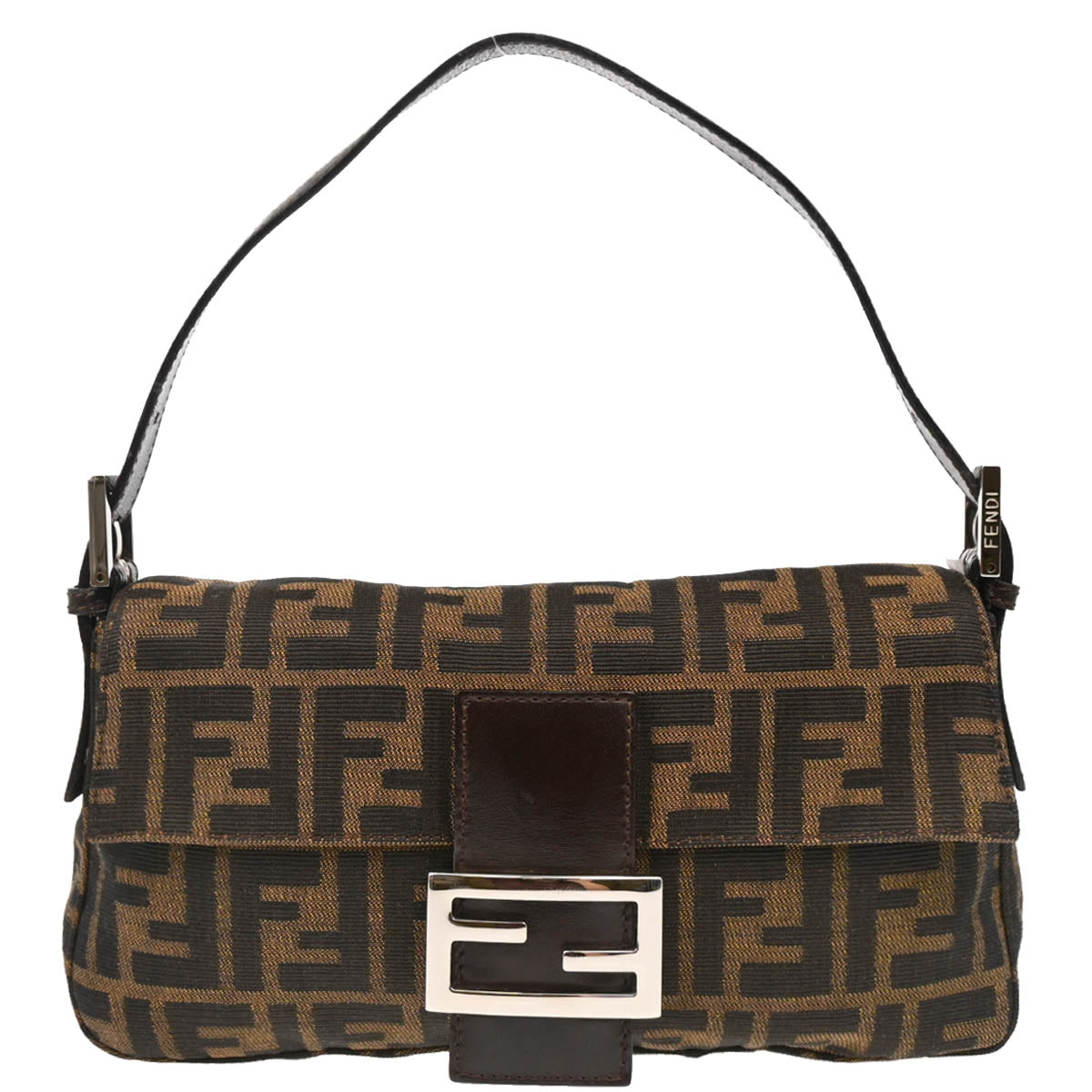 Fendi Brown Zucca Baguette Handbag