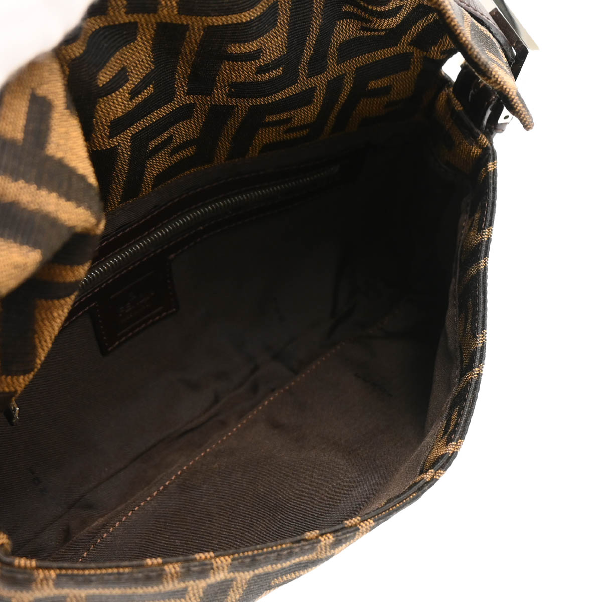 Fendi Brown Zucca Baguette Handbag