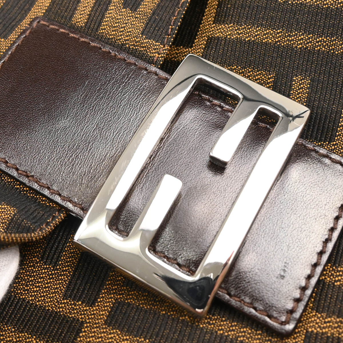 Fendi Brown Zucca Baguette Handbag