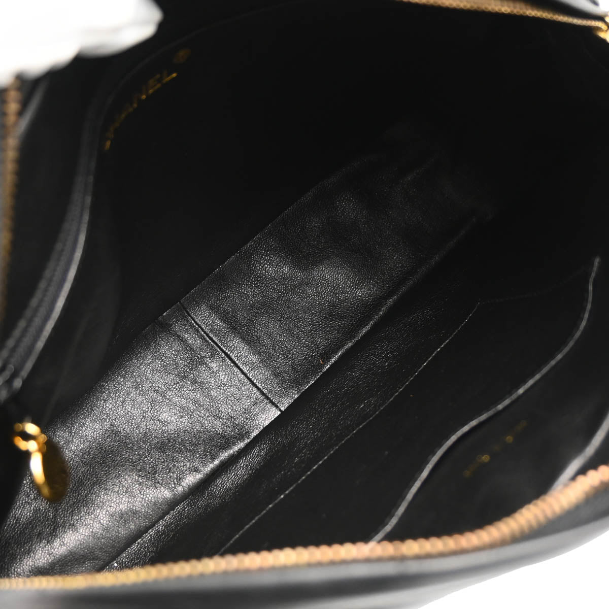 Chanel 1994-1996 Black Lambskin Camera Bag Large