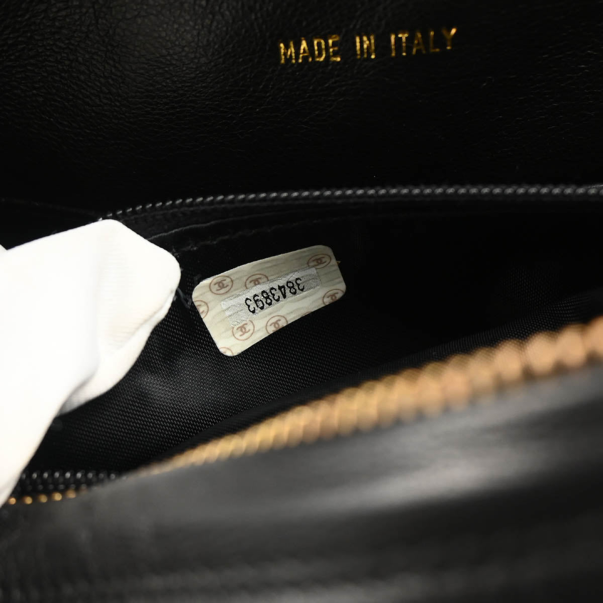 Chanel 1994-1996 Black Lambskin Camera Bag Large