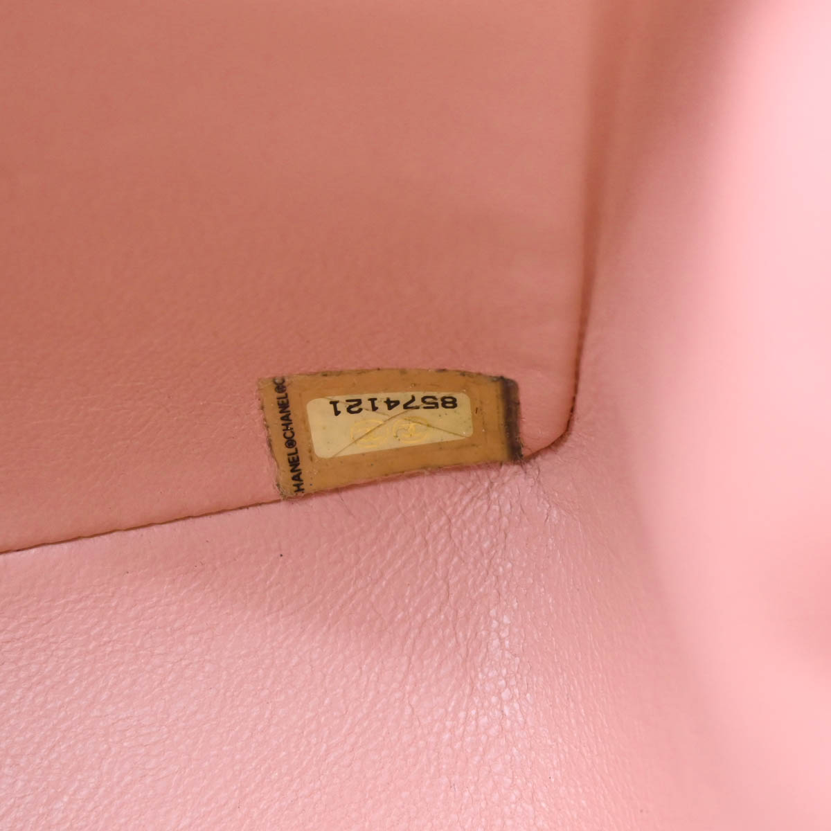 Chanel Pink Lambskin Mini Classic Square Flap Shoulder Bag 17