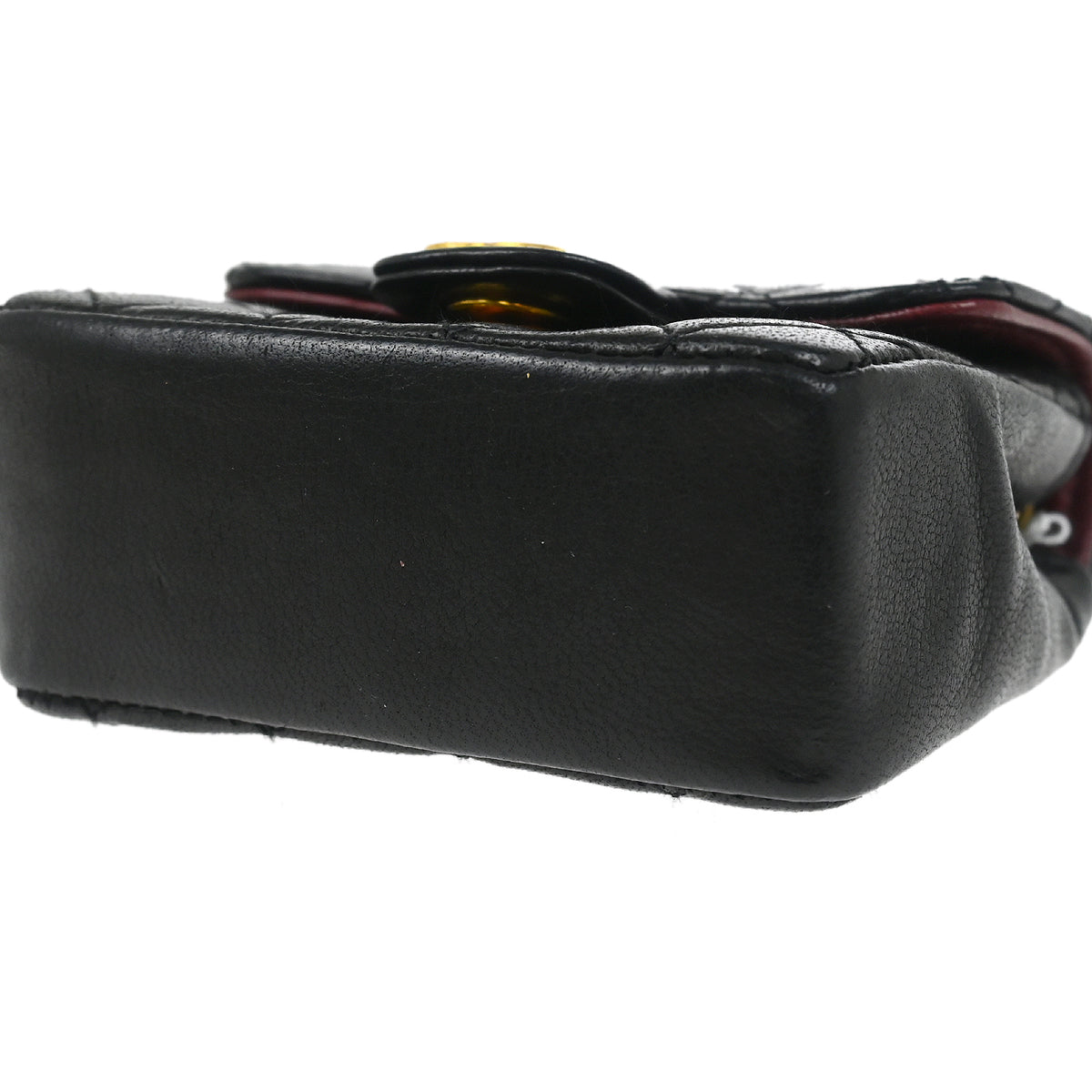 Chanel Black Lambskin Classic Flap Micro Bum Belt Bag