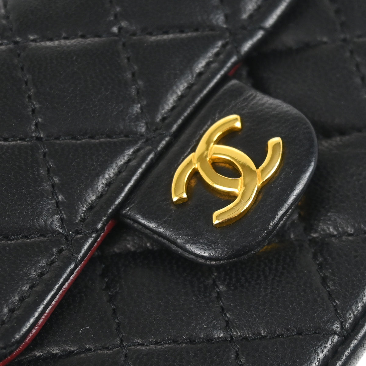 Chanel Black Lambskin Classic Flap Micro Bum Belt Bag
