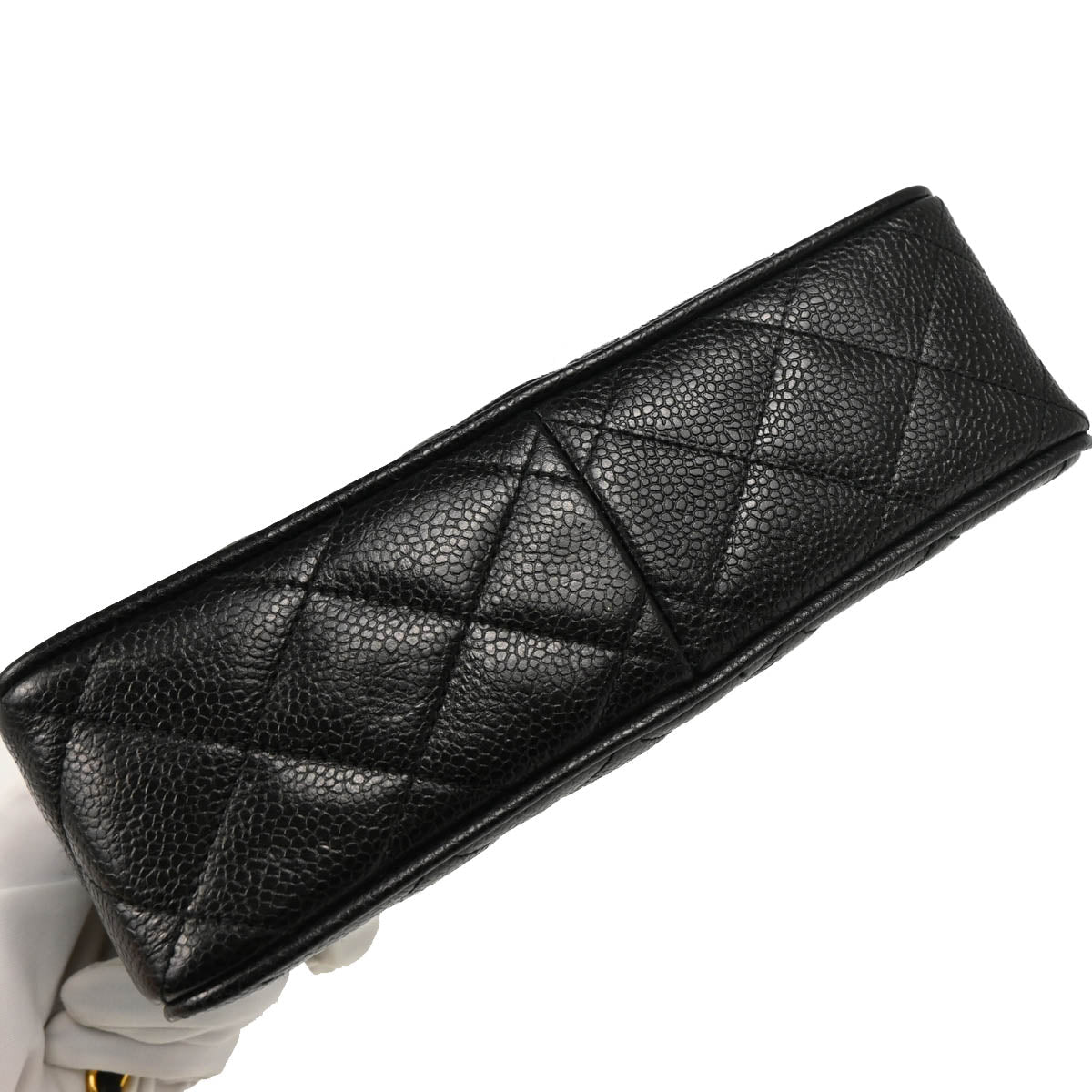 Chanel 1991-1994 Black Caviar Camera Bag