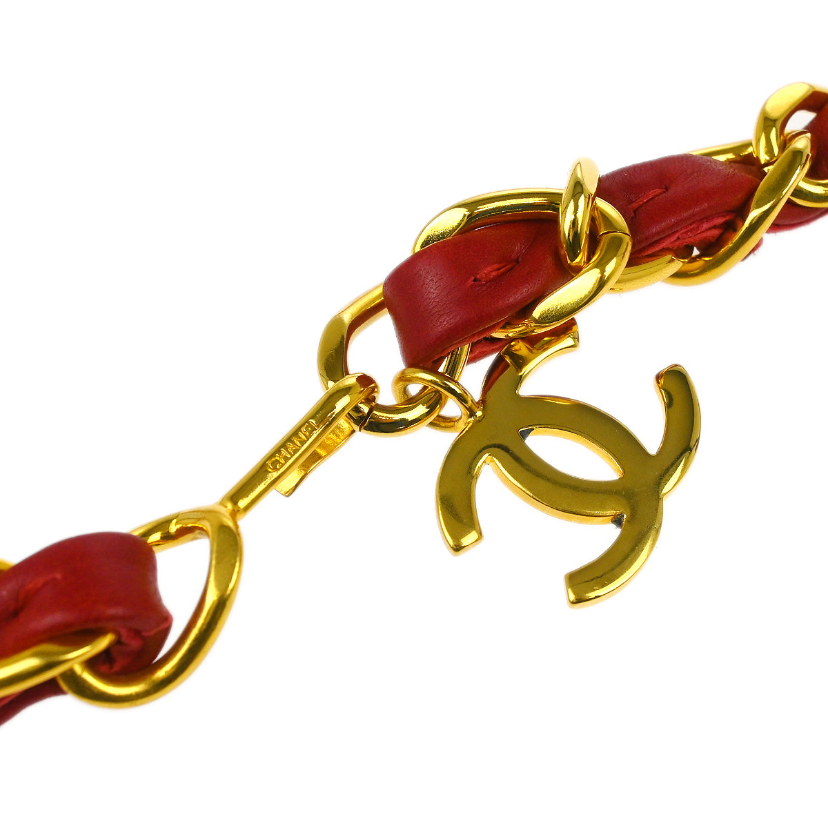 Chanel Red Lambskin Classic Flap Micro Bum Belt Bag
