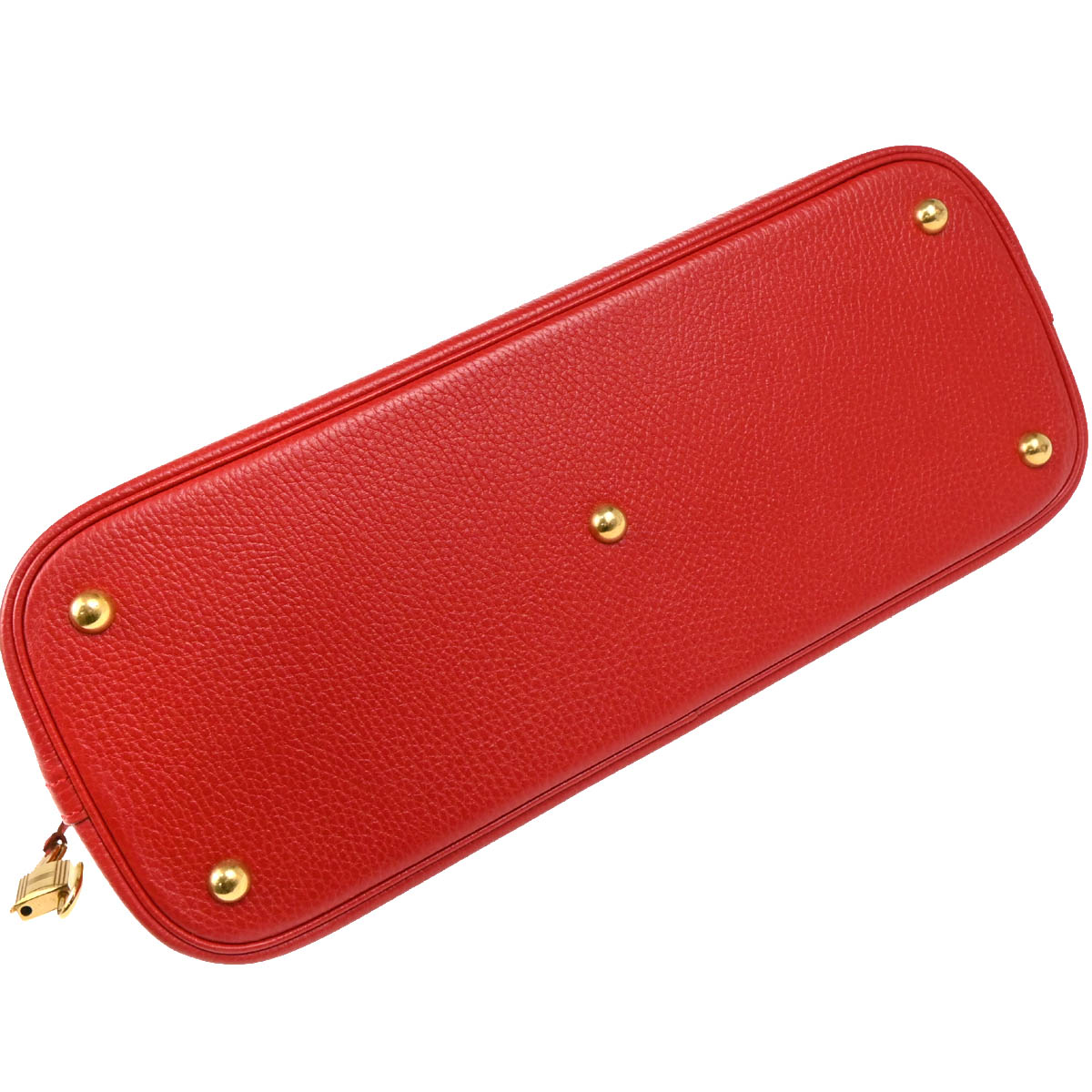 Hermes 1995 Rouge Vif Ardennes Bolide 35 2way Shoulder Handbag
