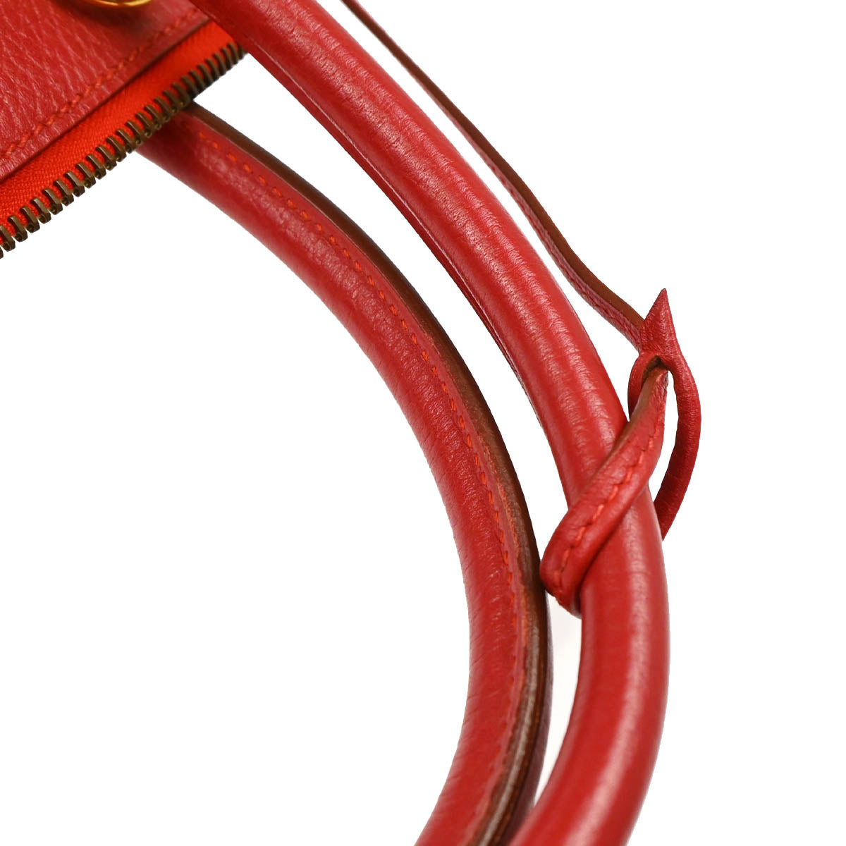 Hermes 1995 Rouge Vif Ardennes Bolide 35 2way Shoulder Handbag
