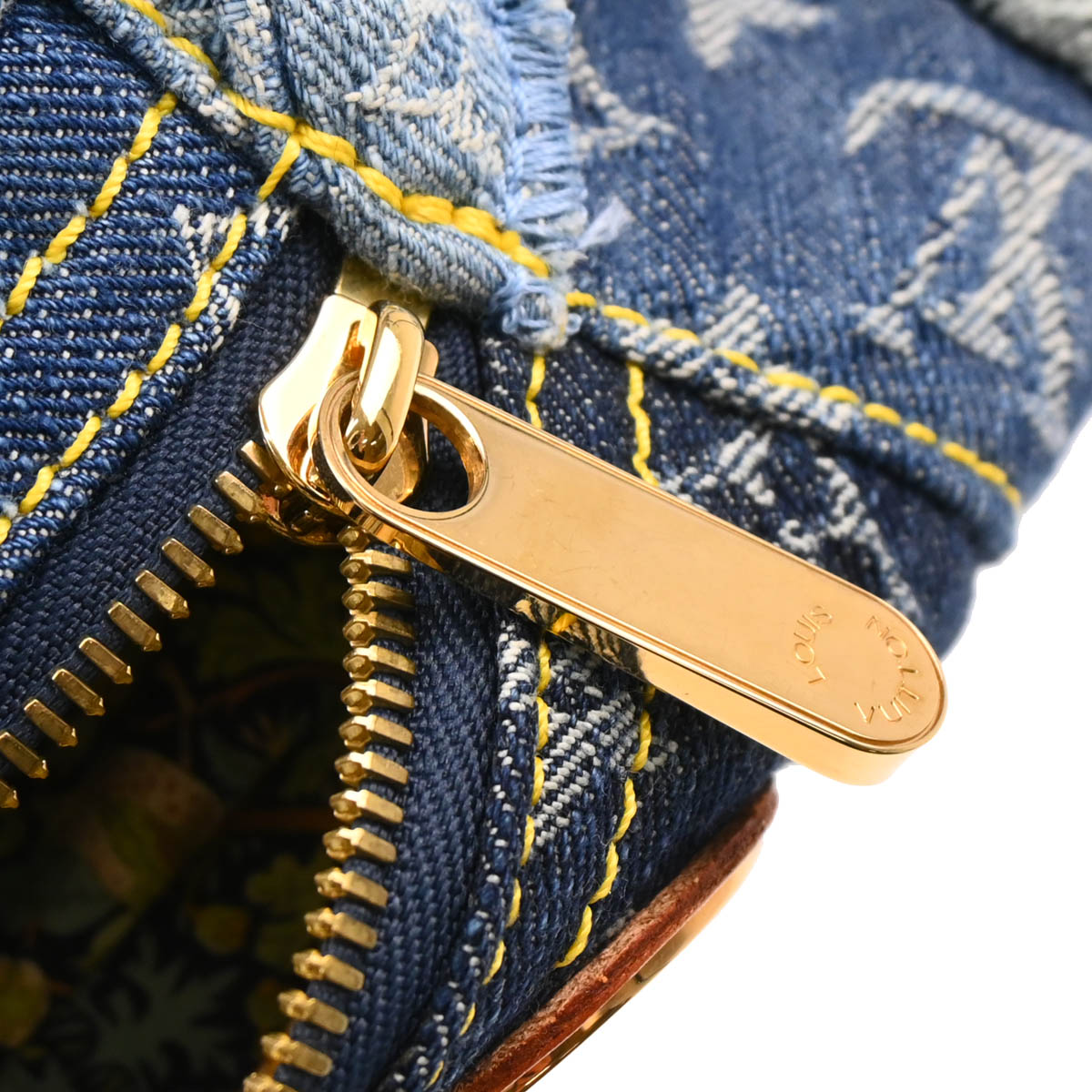 Louis Vuitton 2007 Monogram Denim Patchwork Bowly Shoulder Bag M95376