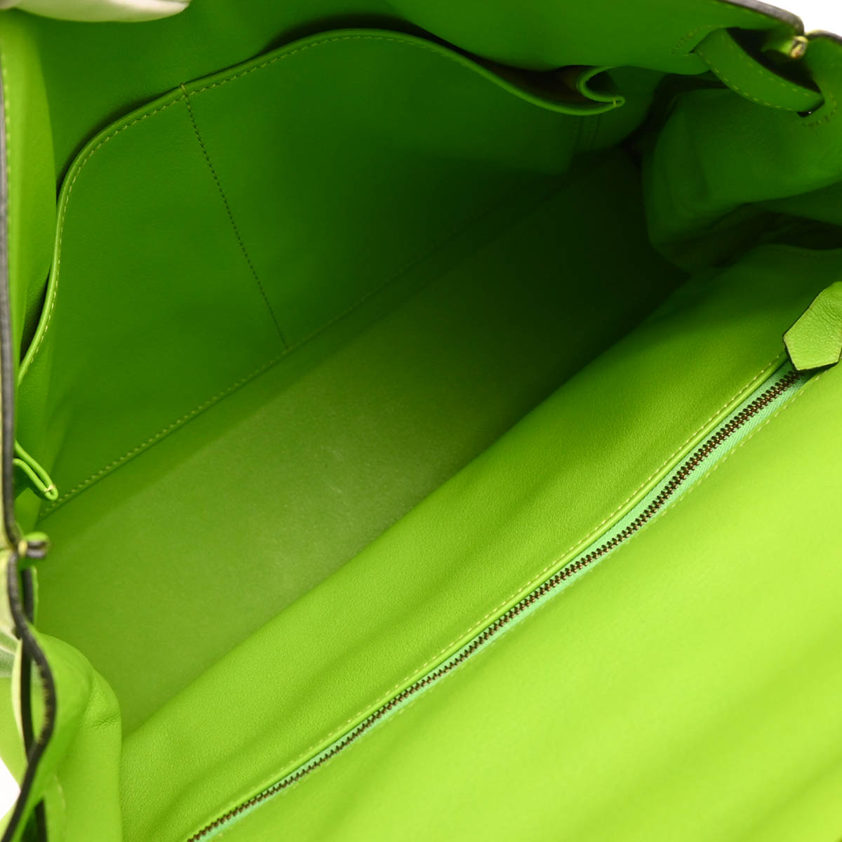 Hermes 1996 Apple Green Gulliver Kelly 32 Retourne 2way Shoulder Handbag