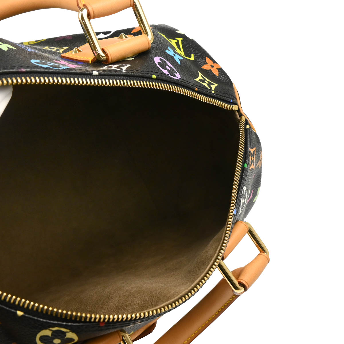 Louis Vuitton 2003 Black Monogram Multicolor Speedy 30 Handbag M92642