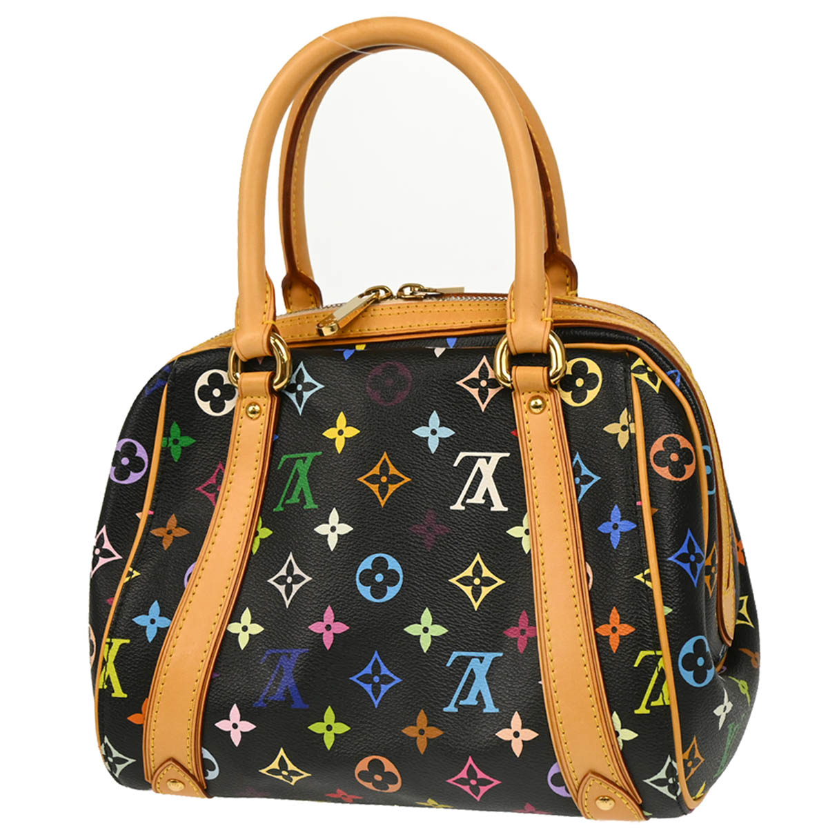 Louis Vuitton 2006 Black Monogram Multicolor Priscilla Handbag M40097