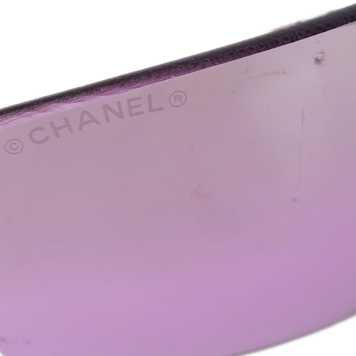 Chanel Sunglasses Eyewear Purple Small Good