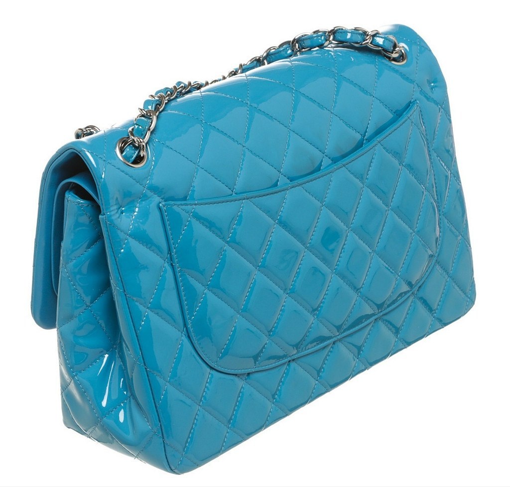Chanel Jumbo Flap Shoulder Bag Blue