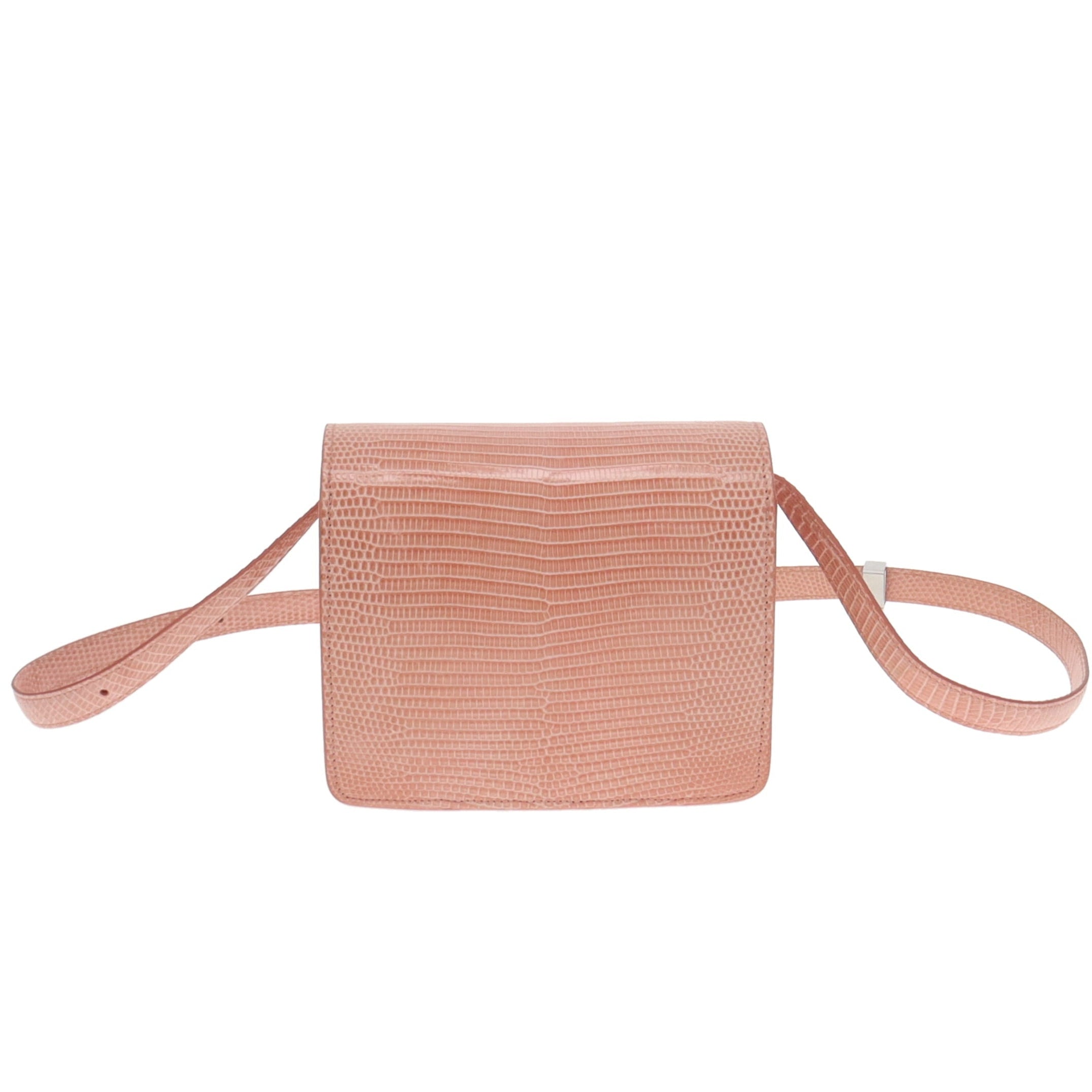 Celine Pink Lizard Small Classic Bag