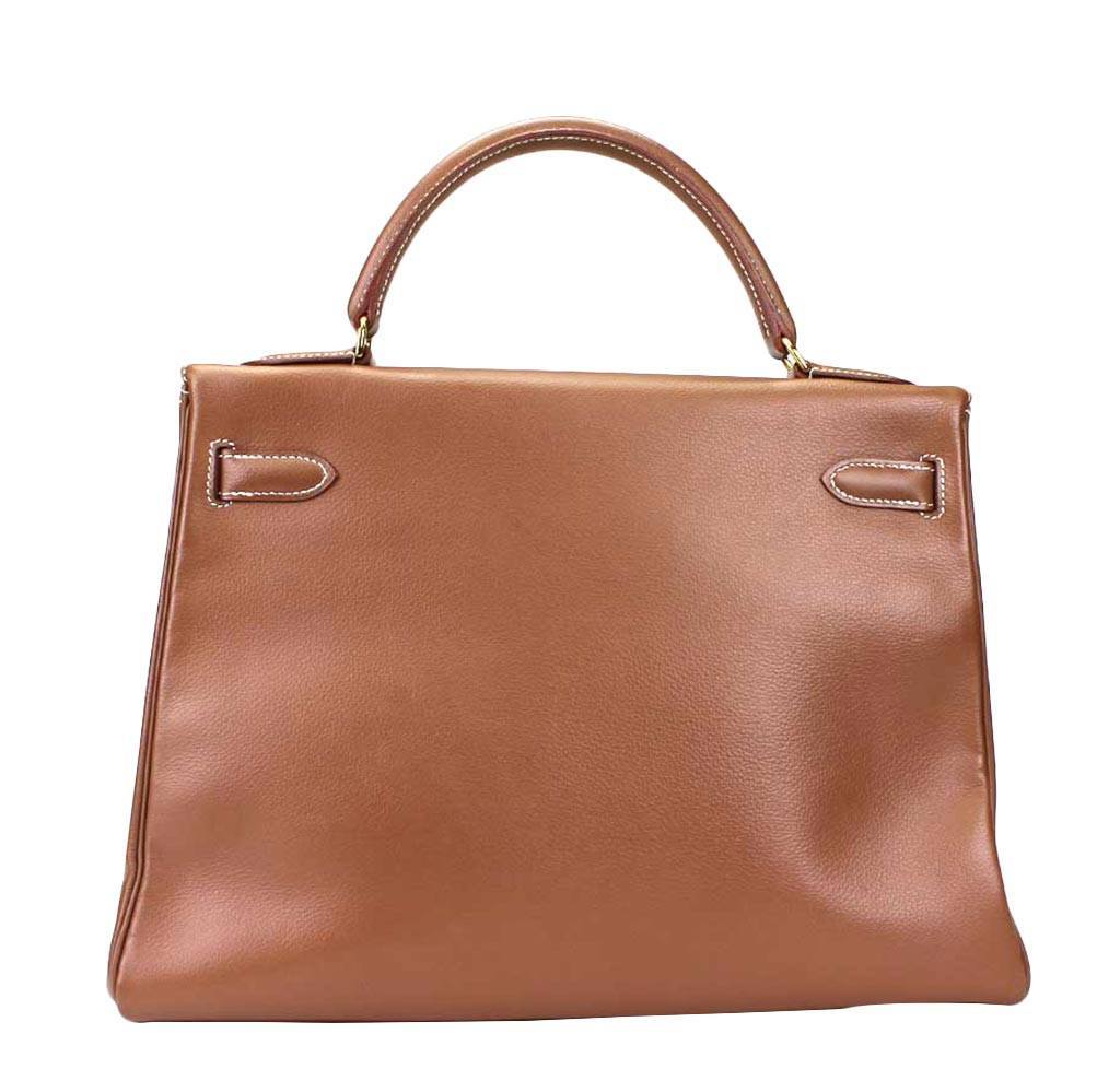 Hermès Kelly 32 Tabac Bag GHW