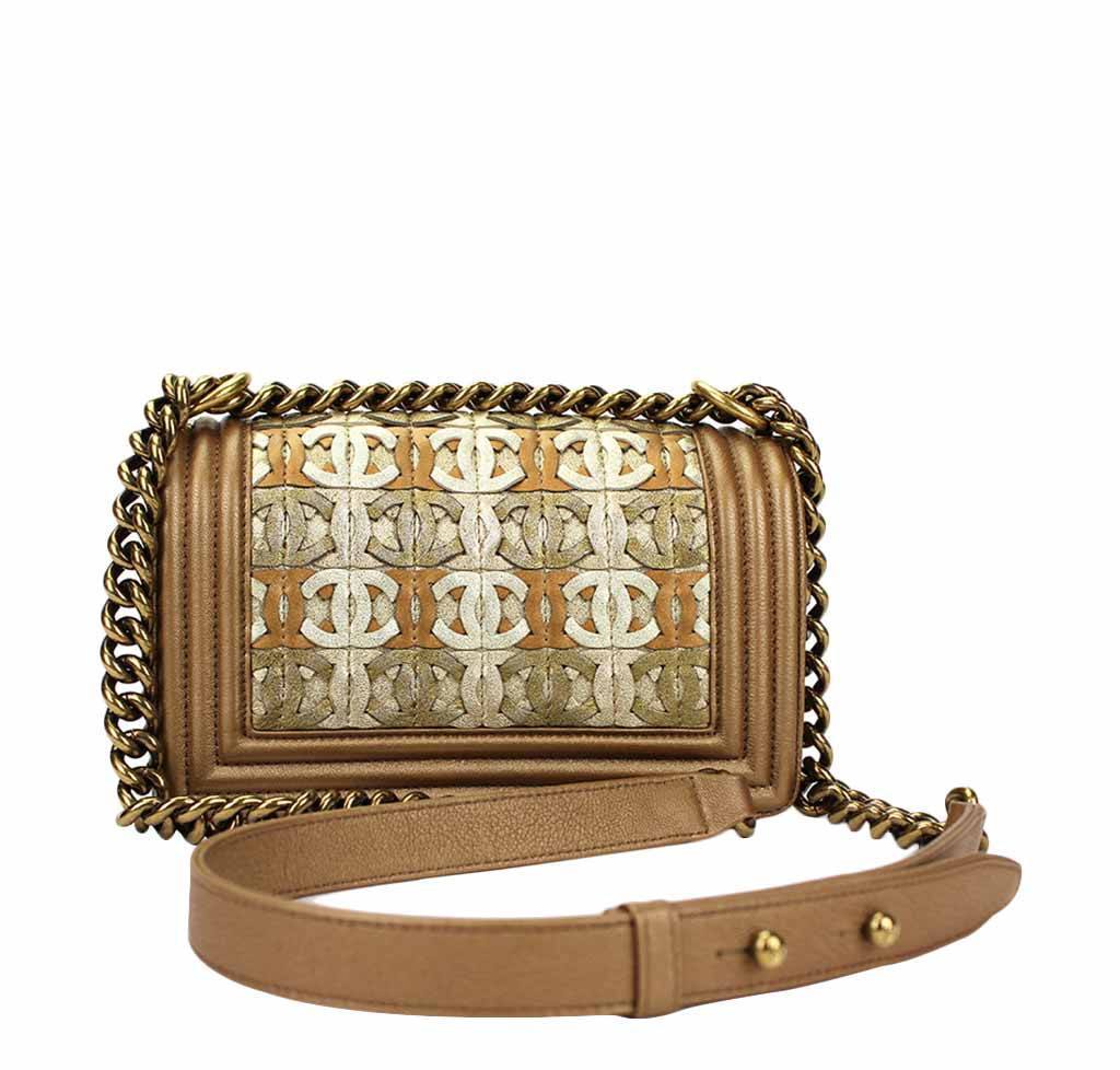 Chanel Runway Limited Edition Bag Gold Metallic