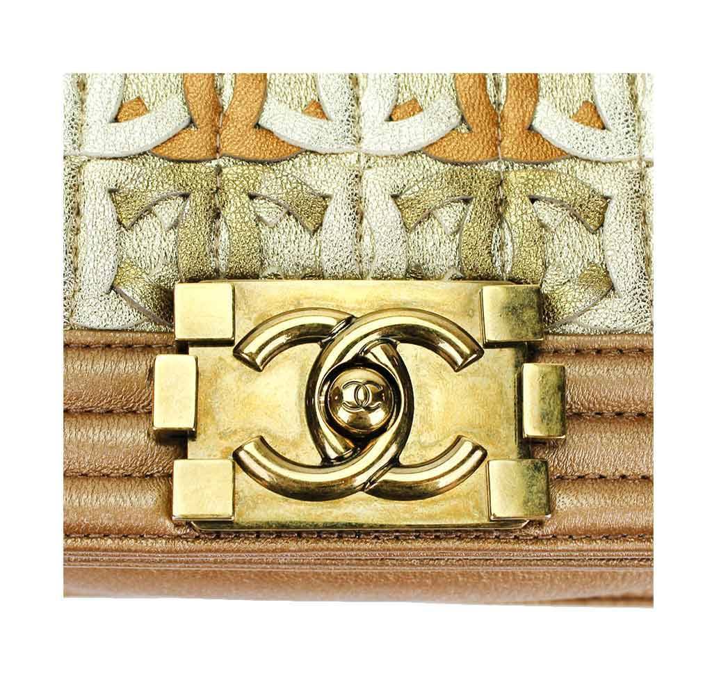 Chanel Runway Limited Edition Bag Gold Metallic