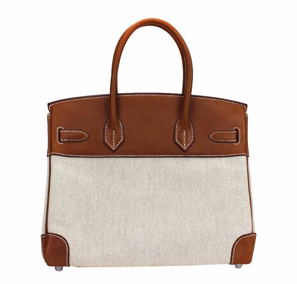 Hermès Birkin 30 Bag Toile Natural