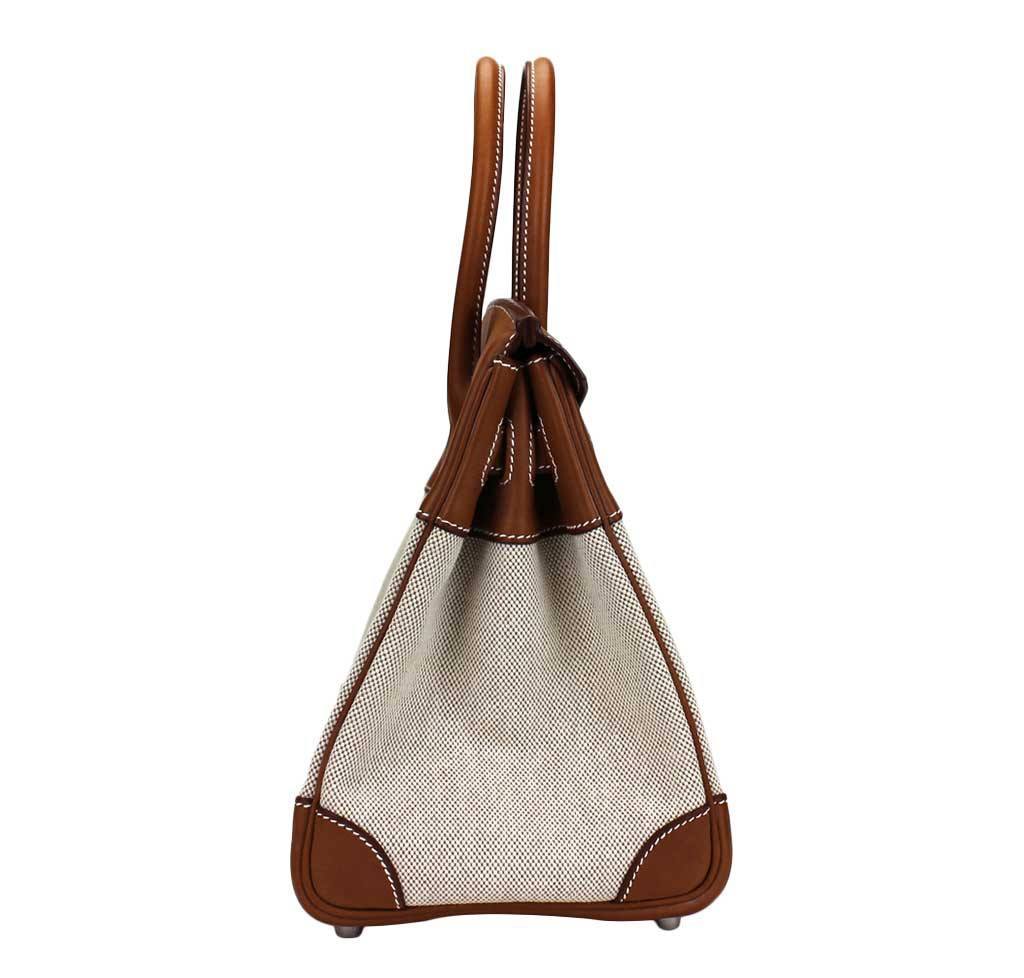 Hermès Birkin 30 Bag Toile Natural