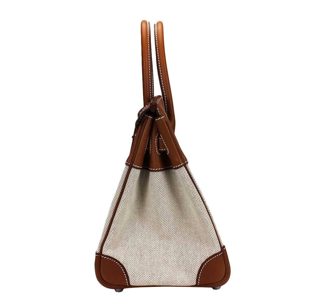 Hermès Birkin 30 Bag Toile Natural