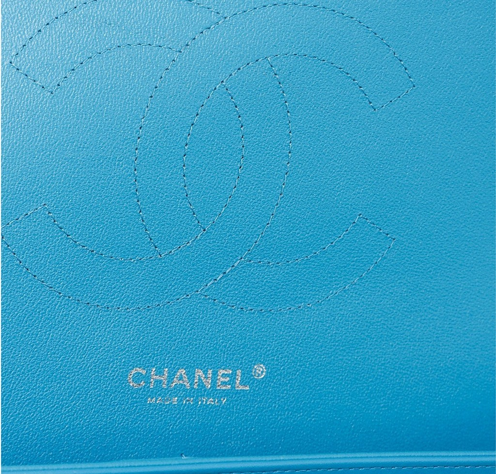 Chanel Jumbo Flap Shoulder Bag Blue