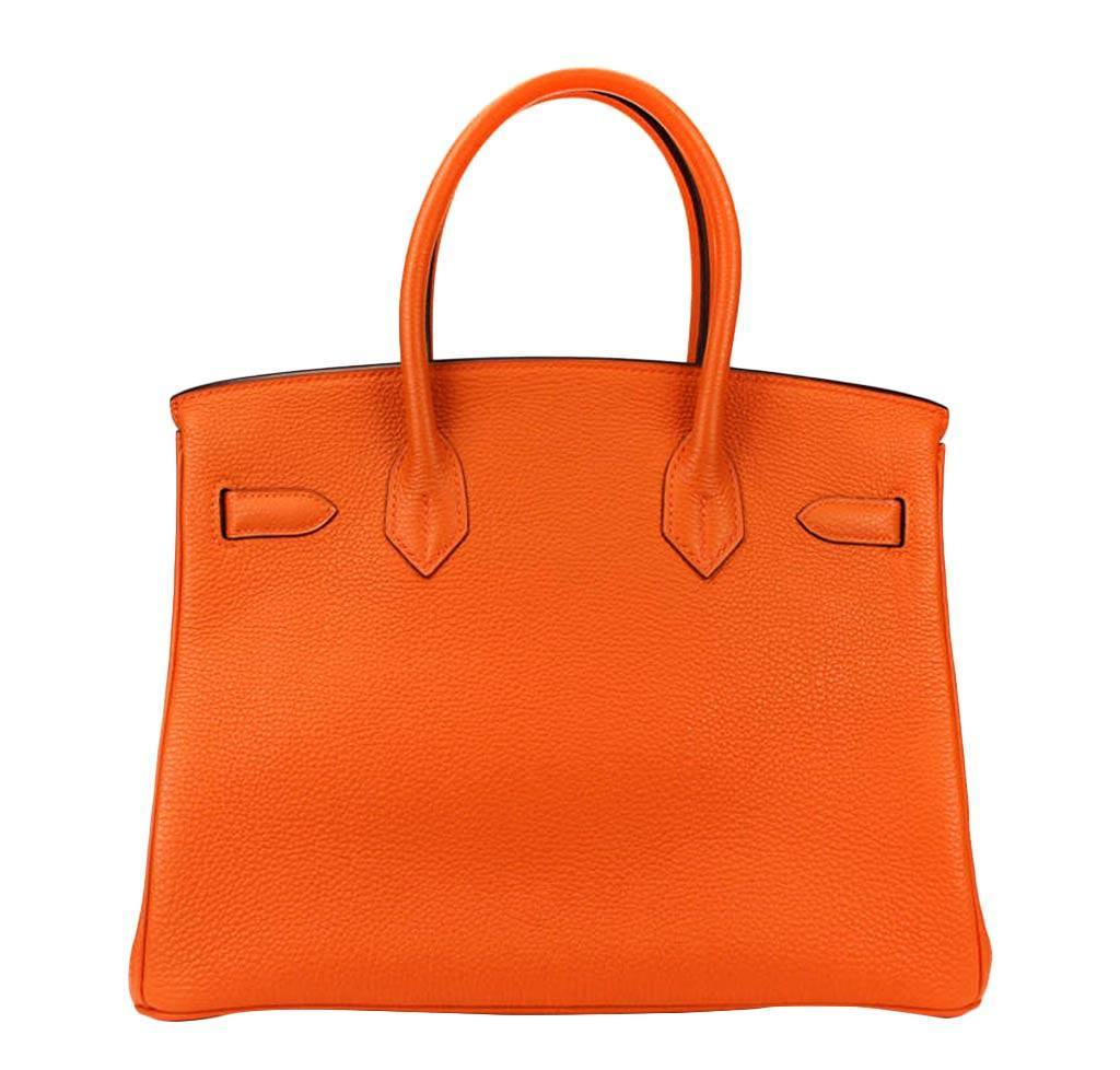 Hermès Birkin 30 Orange Bag PHW