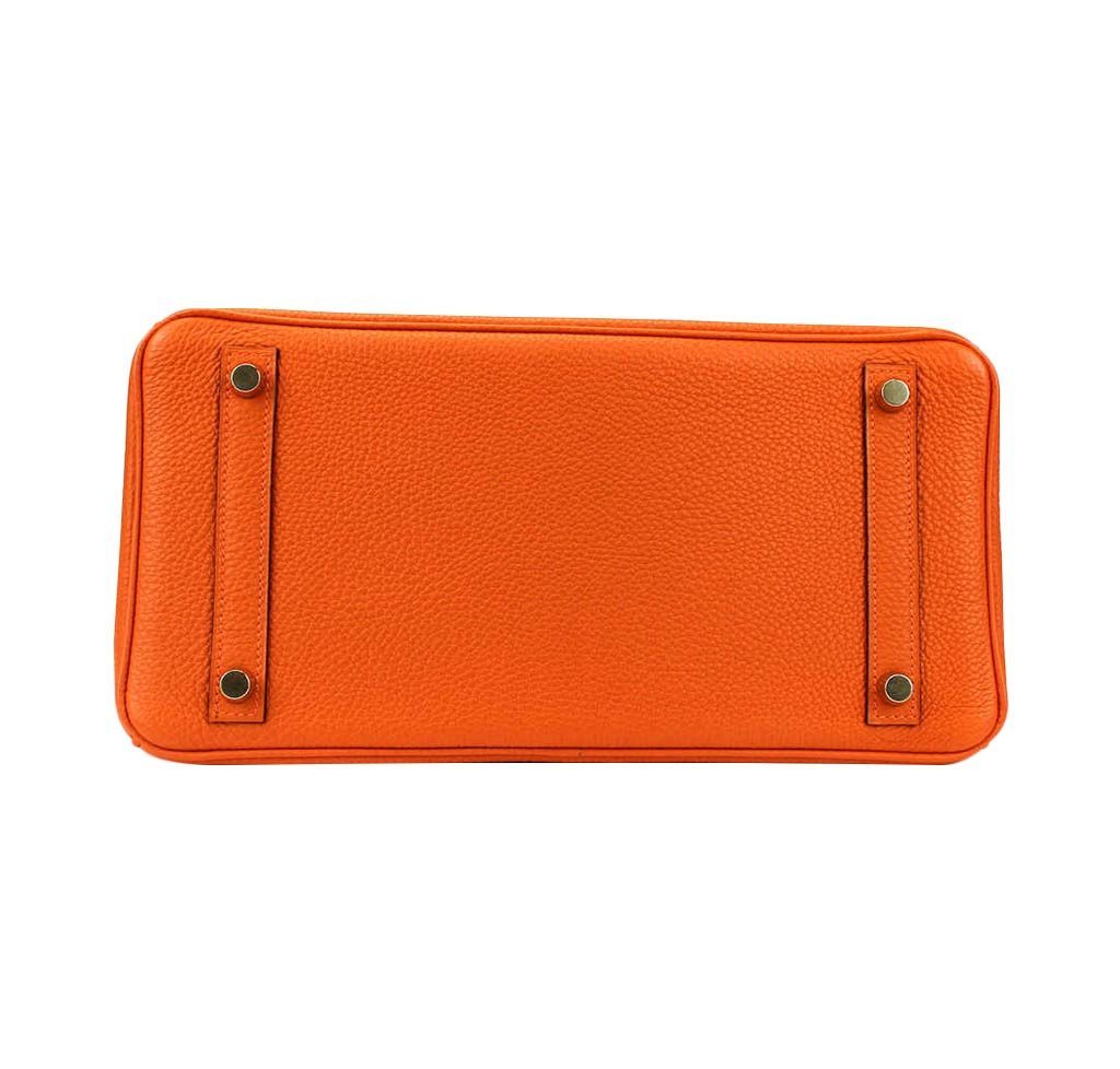Hermès Birkin 30 Orange Bag PHW