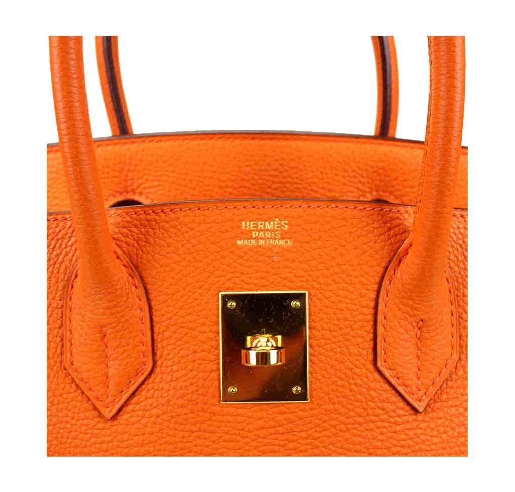 Hermès Birkin 30 Orange Bag PHW