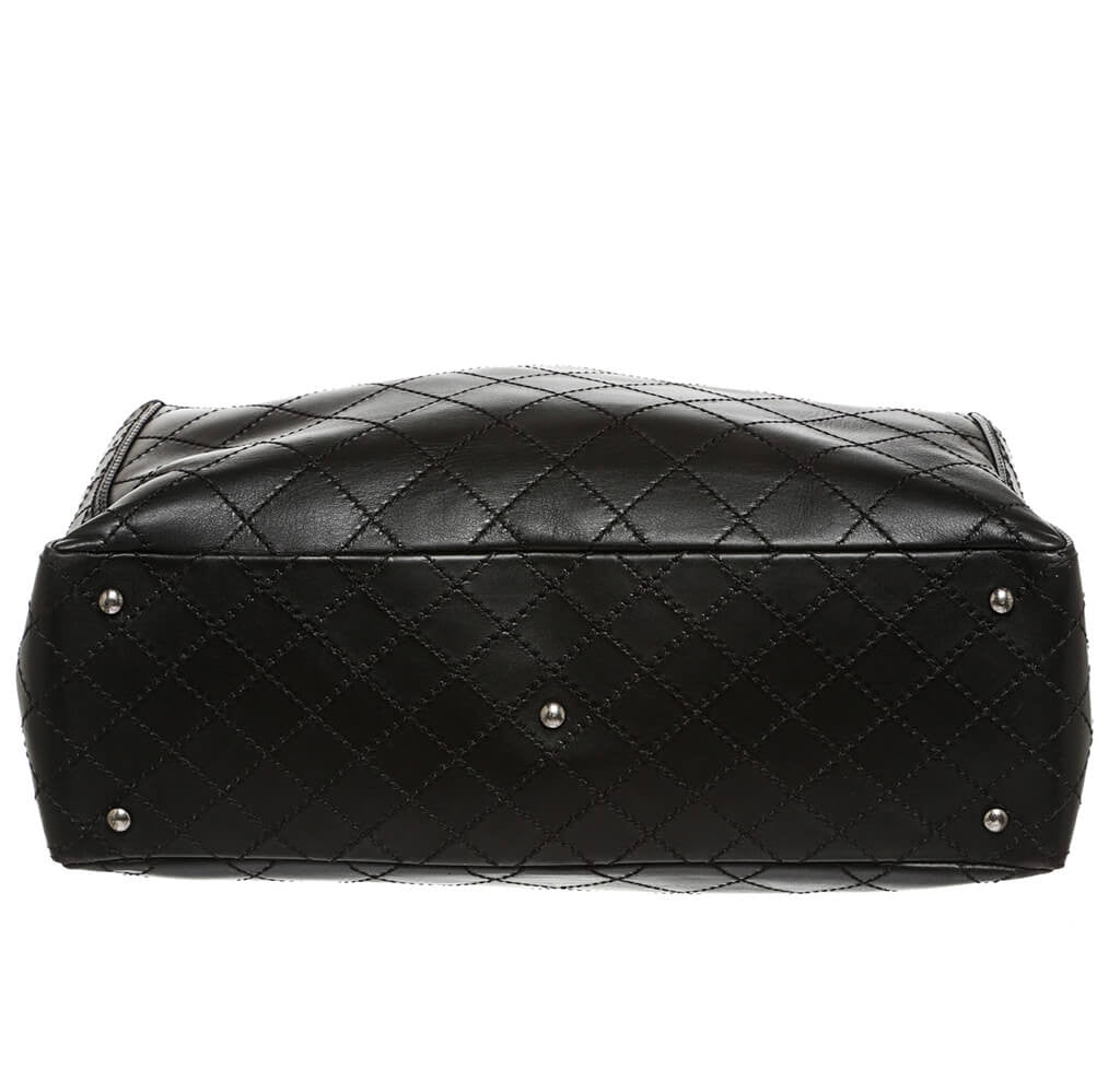Chanel Small Shopping Tote Bag Black SHW